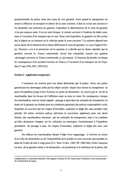 L'assurance de responsabilité civile du transporteur de marchandises