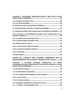 Developpement du vivrier dans l'ex boucle du cacao, cote d'ivoire