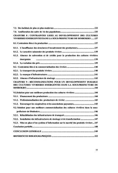 Developpement du vivrier dans l'ex boucle du cacao, cote d'ivoire