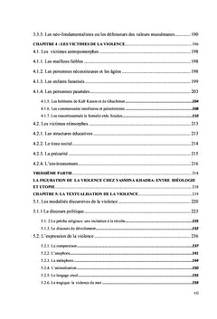 Les représentations de la violence