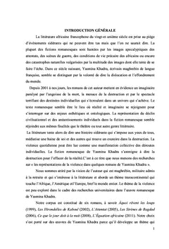 Les représentations de la violence