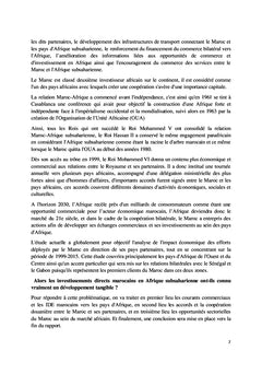 Les IDE Marocains en Afrique Subsaharienne