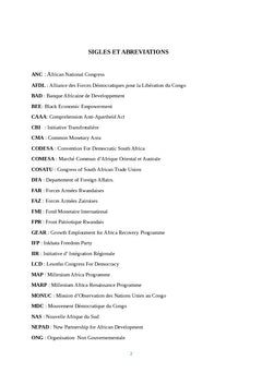 La politique africaine de l'Afrique du Sud (1994-2002)