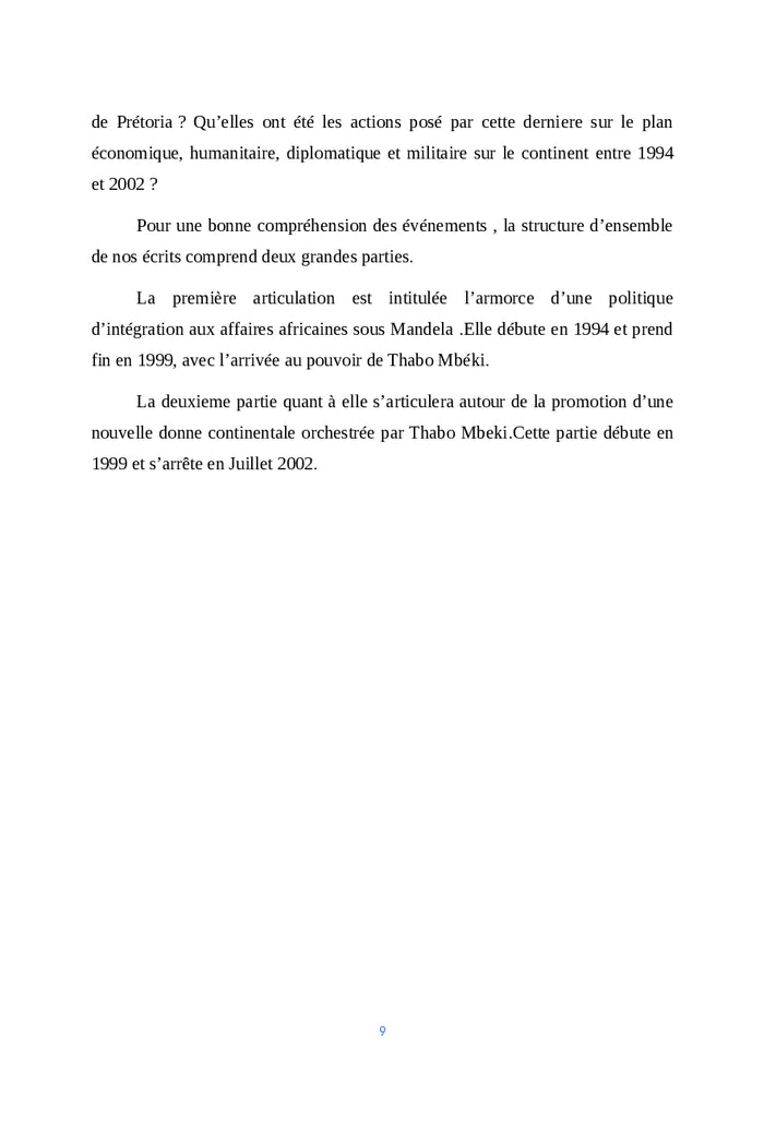La politique africaine de l'Afrique du Sud (1994-2002)