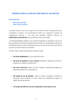 Reussir la comptabilite de gestion