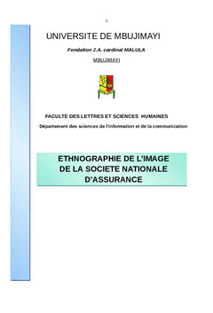 L'image de l'institution d'assurance à Mbujimayi(RDC)