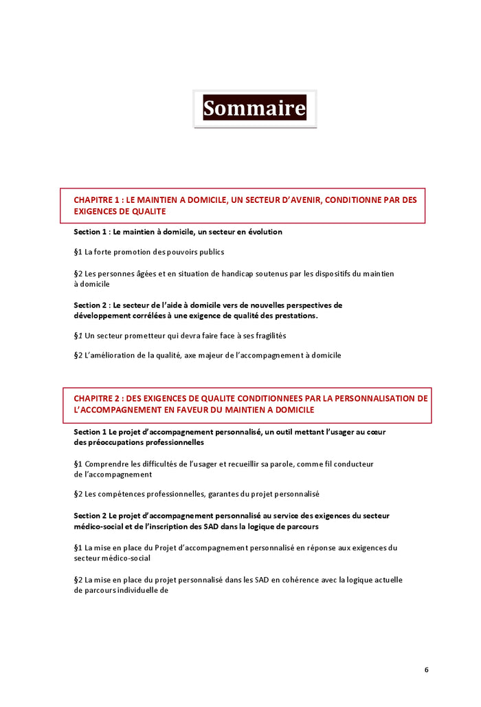 Le projet personnalisé au coeur de la qualité des services à domicile