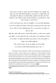 Le projet personnalisé au coeur de la qualité des services à domicile