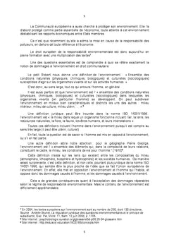 Principes de la responsabilité en droit européen de l'environnement