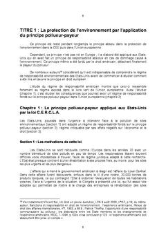 Principes de la responsabilité en droit européen de l'environnement