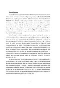 Maladie coeliaque A Tebessa de 2000 A 2014