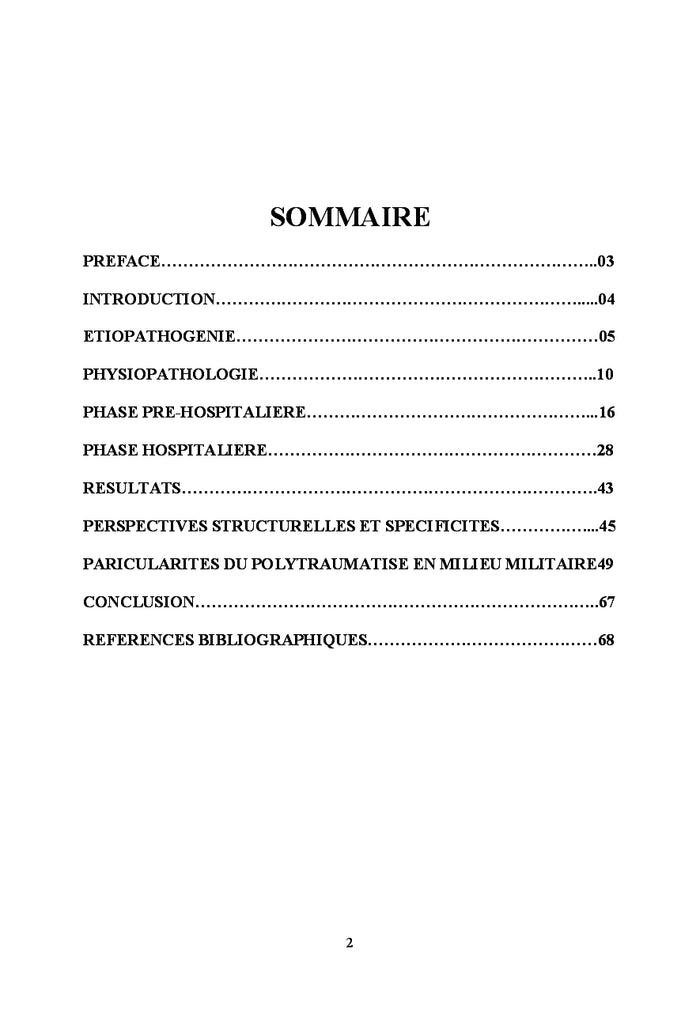 Le polytraumatise: Approche strategique et prise en charge