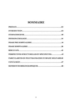 Le polytraumatise: Approche strategique et prise en charge