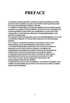 Le polytraumatise: Approche strategique et prise en charge