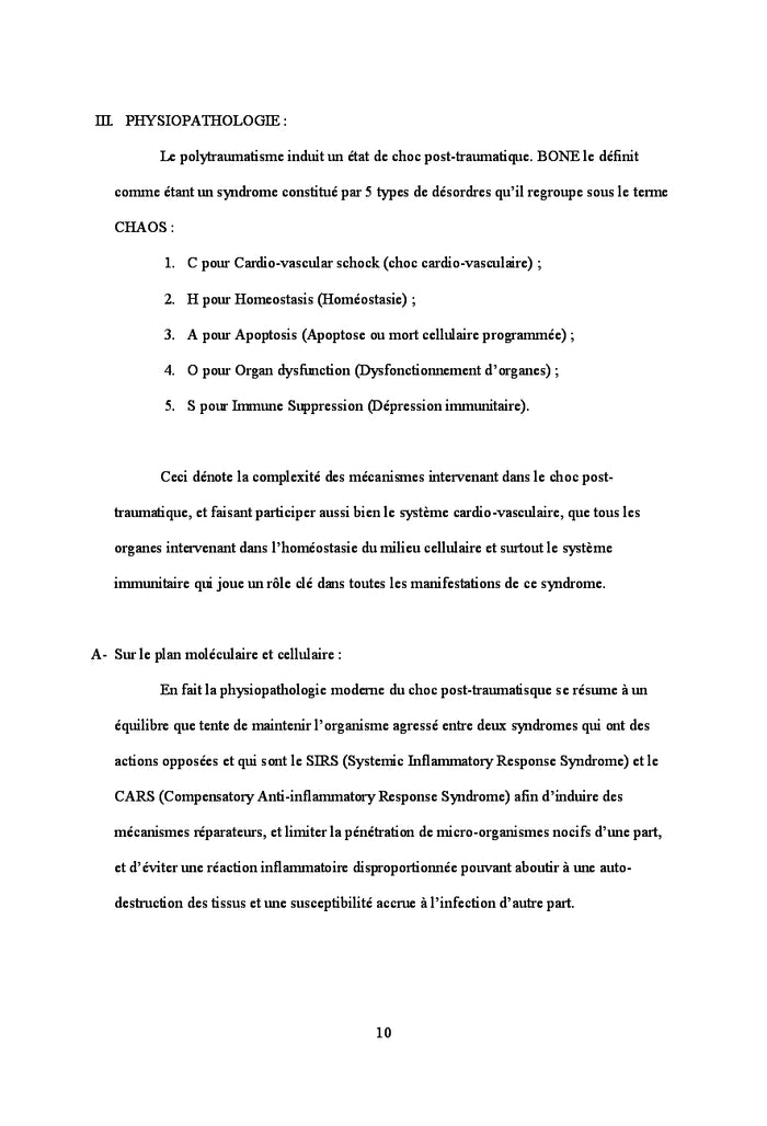 Le polytraumatise: Approche strategique et prise en charge