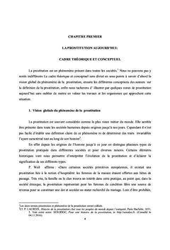 Le phénomène: petite prostitution en RDC