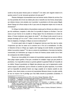 Le phénomène: petite prostitution en RDC