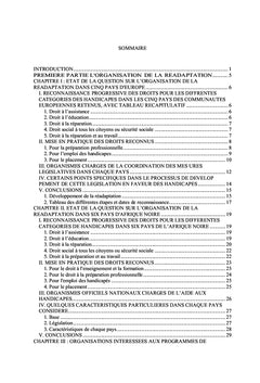 Readaptation socioprofessionnelle au Congo Kinshasa et Rwanda