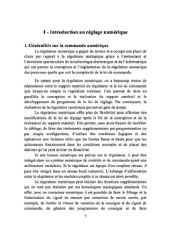 Régulation industrielle numérique