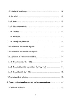 Techniques de Conservation des Aliments