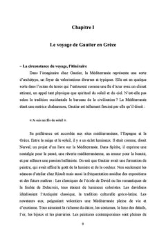 Le voyage de Gautier en Grèce