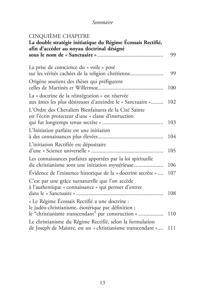 Le christianisme transcendant du Rite Écossais Rectifié