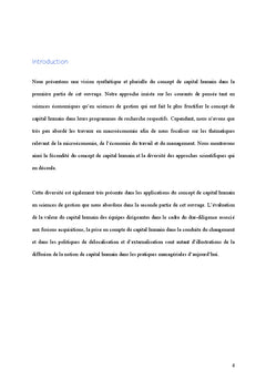 Le capital humain