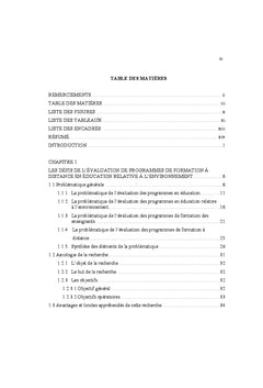 Développement d'un référentiel pour l'évaluation de programmes