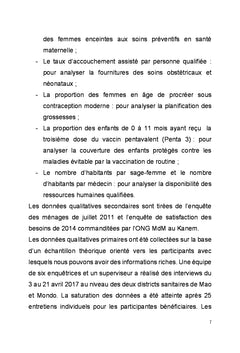 Gouvernance des ressources humaines en sante au Kanem