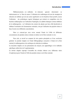 Effet des produits nitreux sur la flore microbienne ruminale
