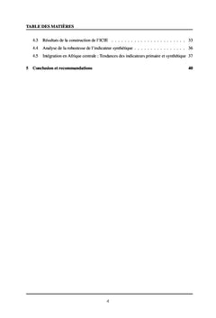 Indice Composite d'Integration Regionale: Le cas d'Afrique Centrale