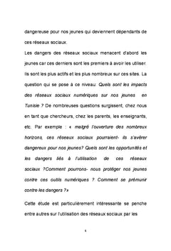 Les impacts des reseaux sociaux numeriques sur les jeunes en Tunisie