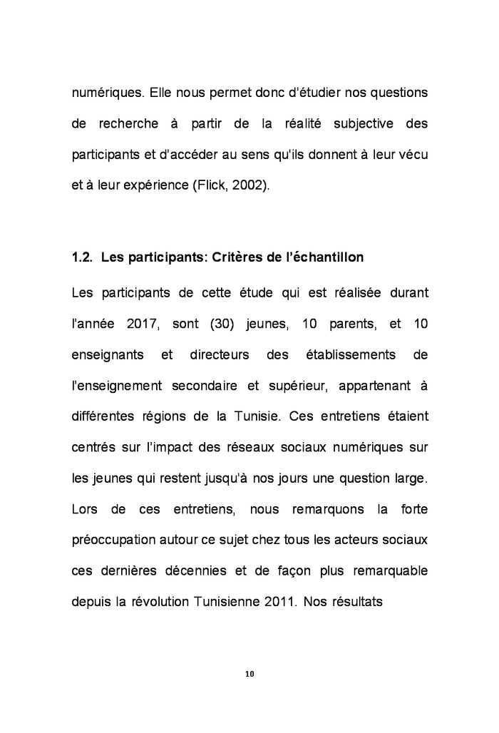 Les impacts des reseaux sociaux numeriques sur les jeunes en Tunisie