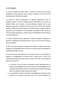 La contribution du tourisme à l'émergence du Cameroun à l'horizon 2035