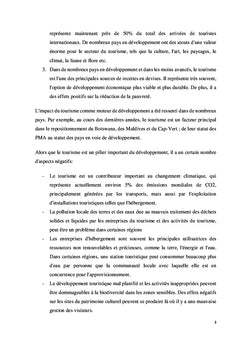La contribution du tourisme à l'émergence du Cameroun à l'horizon 2035