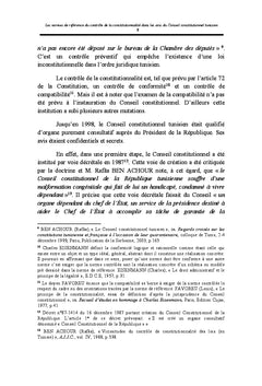 Les normes de référence du contrôle de la constitutionnalité