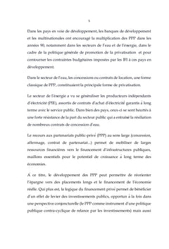 Les Partenariats Public-Privé: Quelle Utilité pour les PVD