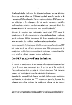 Les Partenariats Public-Privé: Quelle Utilité pour les PVD