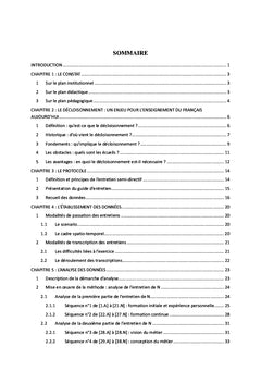 Organisation des enseignements en classe de français au Collège&Lycée