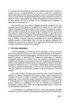 Organisation des enseignements en classe de français au Collège&Lycée