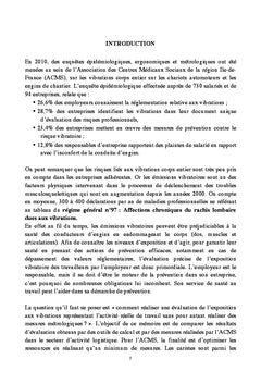 Place de la mesure des vibrations dans une démarche de prévention