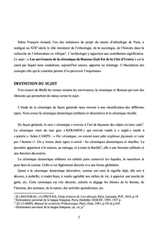 Les Survivances de la Céramique de Bonoua