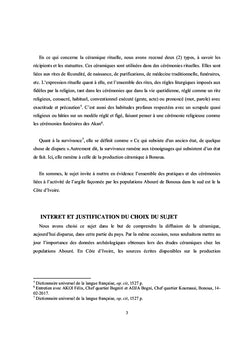 Les Survivances de la Céramique de Bonoua