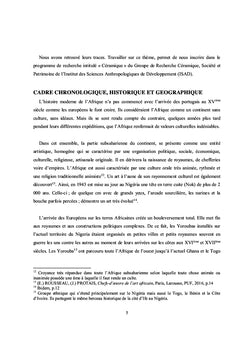Les Survivances de la Céramique de Bonoua