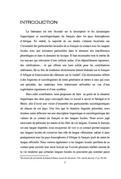 Le français et les langues nationales au Bénin et au Sénégal