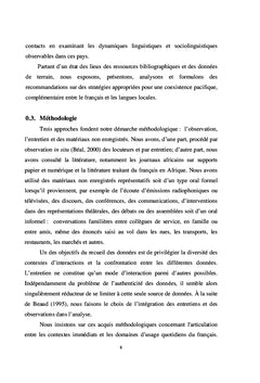 Le français et les langues nationales au Bénin et au Sénégal