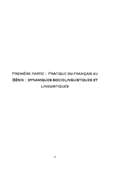 Le français et les langues nationales au Bénin et au Sénégal