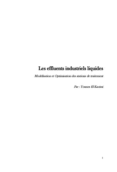Les effluents industriels liquides