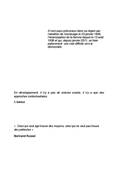 Transition Politique et Développement Inclusif