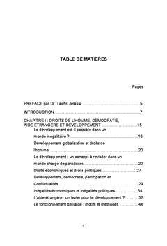 Transition Politique et Développement Inclusif